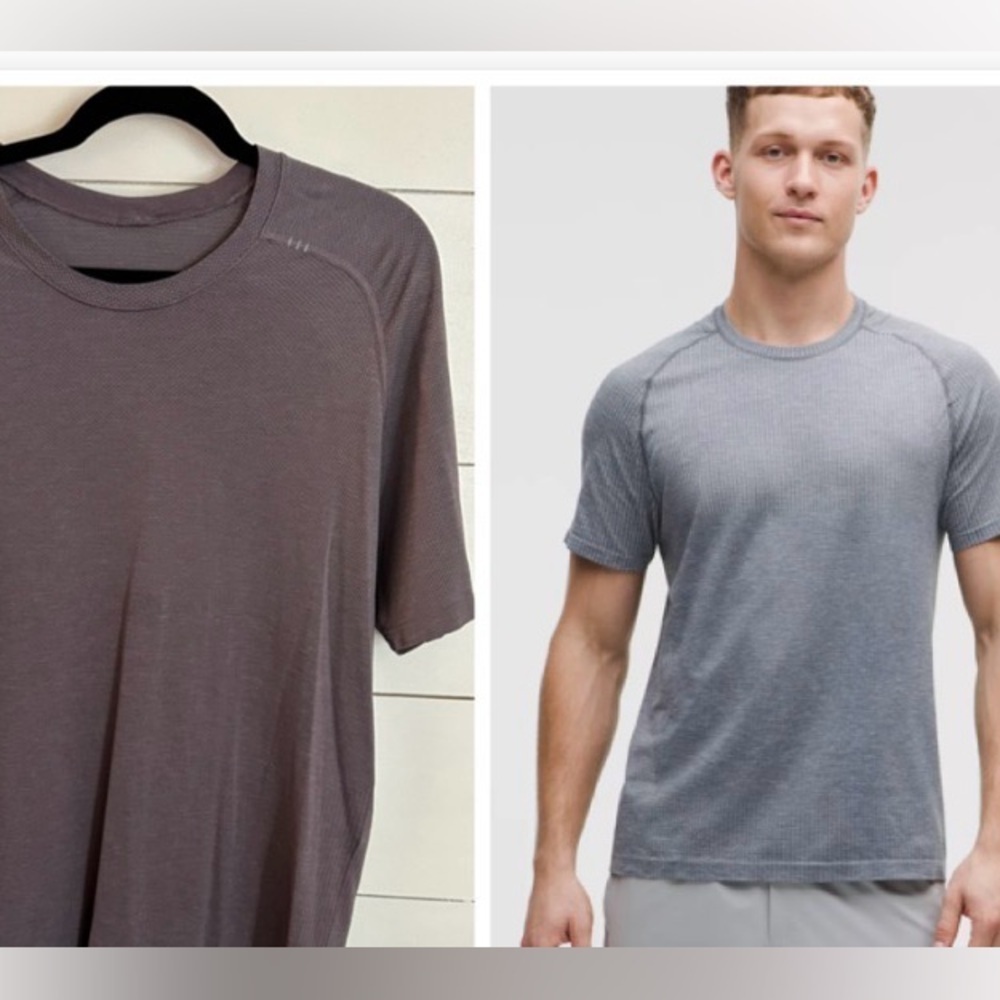 LULULEMON L Metal Vent men purple lightweight luxury activewear top athleisure